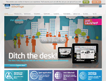 Tablet Screenshot of contact-advantage.com